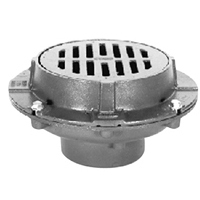 Zurn 50570-6 Z550 8 OD x 5 8 Flat Round Drain Grate Cast Iron